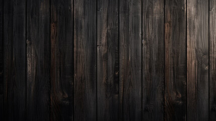Fototapeta premium Black and Brown Wood Background Wallpaper Texture. Generative AI