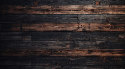 Black and Brown Wood Background Wallpaper Texture. Generative AI