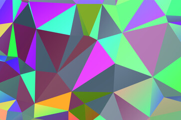 Fototapeta premium Light Multicolor, Rainbow vector abstract polygonal texture. Colorful illustration in abstract style with gradient. Brand new style for your business design.