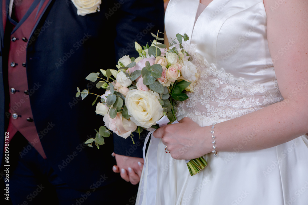 Wall mural bouquet mariée