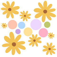 adorable, art, background, blue, car, cartoon, children, circle, collection, color, colorful, colorful background, colorful flowers, colorful pattern, cute, decoration, design, drawing, flower