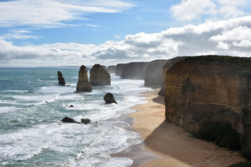 12 apostoles, one of the most iconic natural formations in the world, in the great ocean road in south Australia