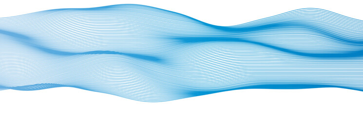 Naklejka na ściany i meble Abstract Blue water stripe line wave background. Blue minimal round lines abstract background. Abstract blue wave lines pattern background. Vector file