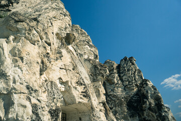 iron door inside the rock