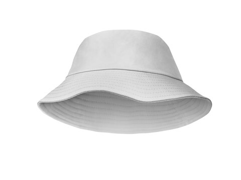 White bucket hat PNG transparent