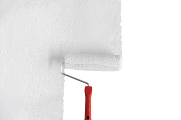 Painting a Wall by Roller