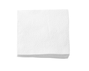 white napkin isolated