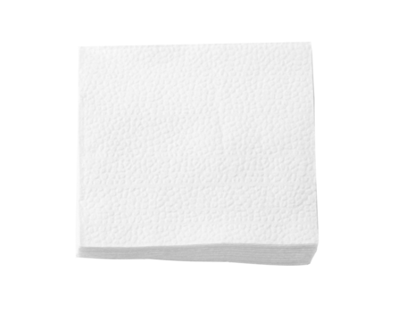white napkin isolated
