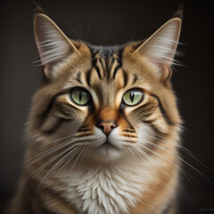 Fototapeta premium domestic cat. Generative AI