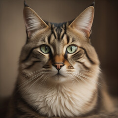 Obraz premium domestic cat. Generative AI