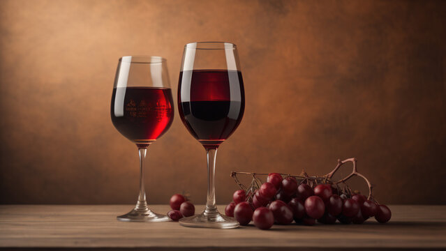 Wine Glasses. Generative AI