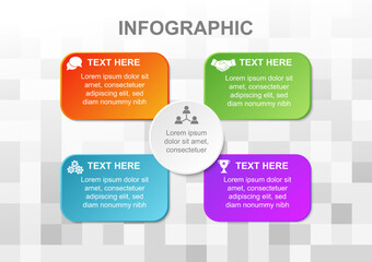 infographic element business icon design 