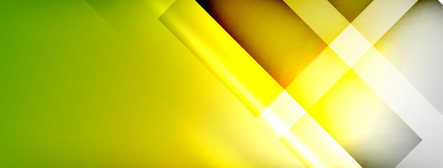 Light and shadow squares and lines abstract background