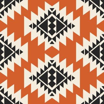Southwestern Aztec Seamless Pattern. Navajo Print