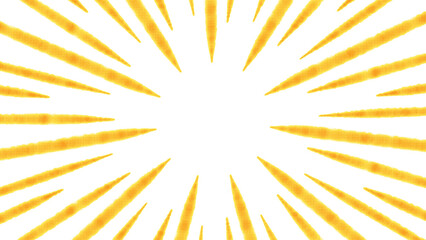 アナログ風な線の集中線のイラスト素材