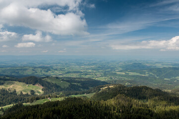 Aussicht vom Selibühl im Naturpark Gantrisch