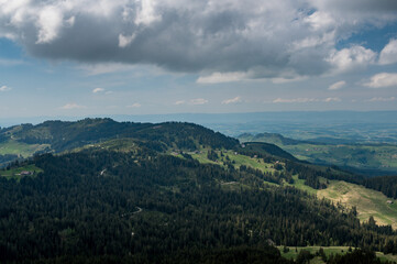 Aussicht vom Selibühl im Naturpark Gantrisch