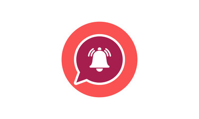 Notification bell icon . Incoming inbox New message notification . Ringing bell, clock, smartphone, alarm, alert reminder symbol. Vector Illustration