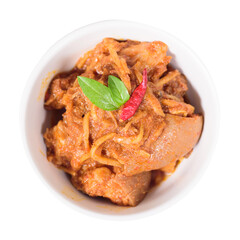 Northern Thai food (Kaeng Hang Le), Spicy curry pork mixed with spices in a bowl