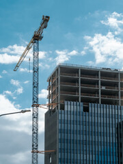 Construction of a tall office building