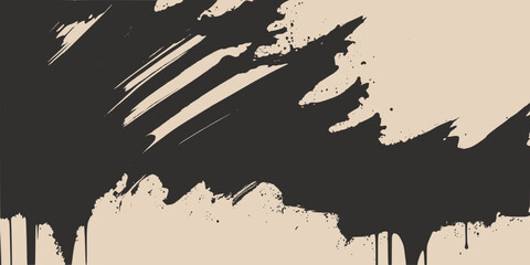 Vintage retro ink pain drawing abstract grafitti. Can be used for graphic design products or decoration. Graphic Art.