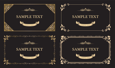 アンティーク　クラシック　フレーム飾り枠セット
