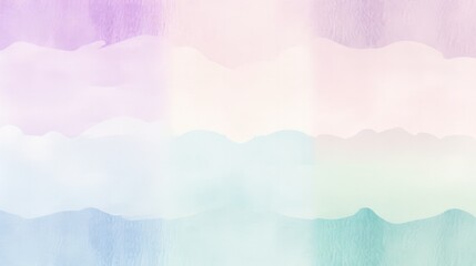 Wavy watercolour background in hues of blue, green, pink and purple. Generative ai composite.