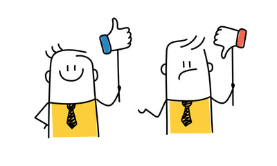 Stick figure, demerit and merit evaluation.