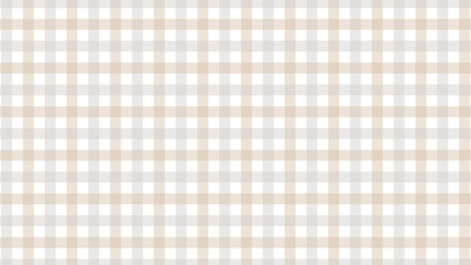 Beige and grey plaid fabric texture as a background