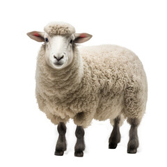 Obraz premium foreign sheep isolated on white