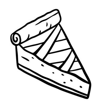 recommend clip art: Cake outline sketch illustration sign