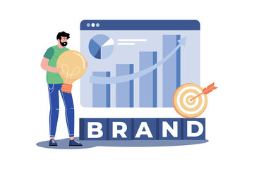 A branding expert develops a brand strategy to increase brand awareness.