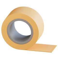 3d Duct Tape Illustration With Transparent Background