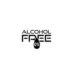Alcohol free icon isolated on transparent background