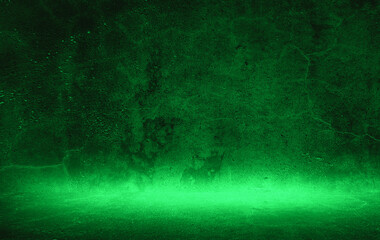 neon green grunge background. Grunge texture. Dark wallpaper