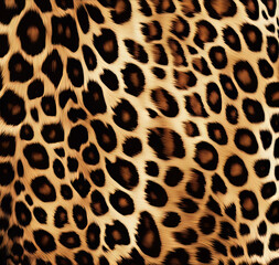 Leopard Animal Skin Texture Background