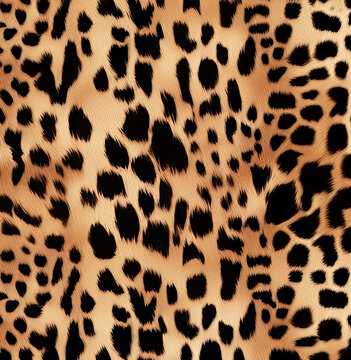 Leopard Animal Skin Texture Background