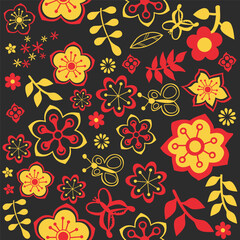 Flower seamless pattern for print