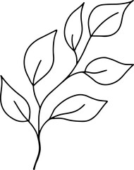 Branch Outline Doodle