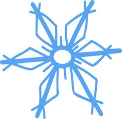 Snowflake Doodle Illustration