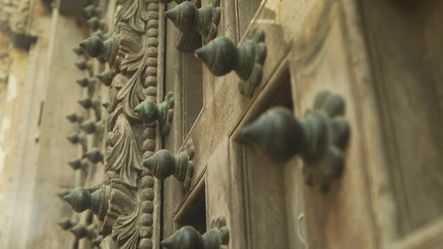 The famous Zanzibar carved door is a symbol of status, wealth, and cultural heritage, reflecting Swahili, arab and Indian influences.