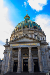 Obraz premium Frederik's Church, also known as Marble Church, in Copenhagen, Denmark