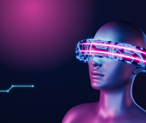 The Metaverse Unveiled: Exploring the Boundless Digital Frontier, Where Artificial Intelligence Shapes Infinite Realities and Redefines Human Experience - obrazy, fototapety, plakaty