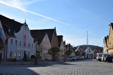 Old town and the colours of spring