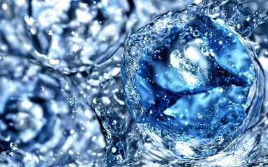 Water bubbles. Generative AI