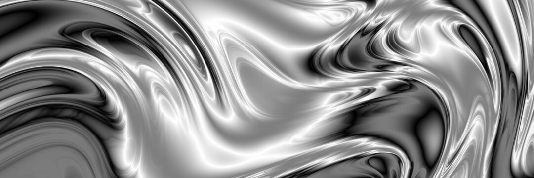 Fluid silver metallic artistic website header banner design