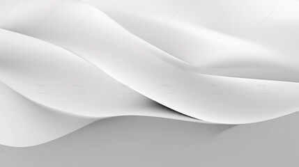Wide white background - 3D illustration
