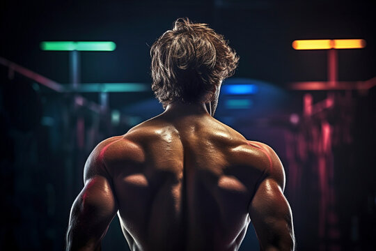 Active Lifestyle - Silhouette of a Crossfit Pro - Generative AI