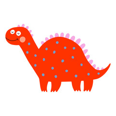 Dino, cute vector illustration, scandinavian art, doodle style.