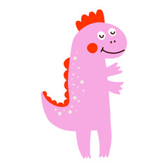 Dino, cute vector illustration, scandinavian art, doodle style.